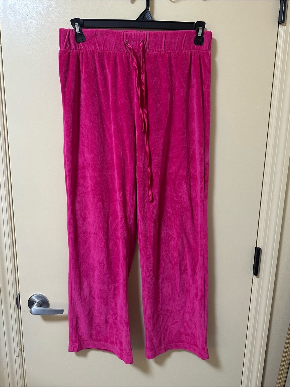 Cappagallo Hot Pink Velour Lounge Pants